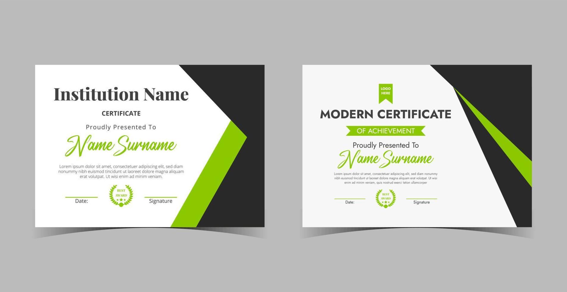 Professional diploma certificate template,Certificate of Appreciation template, certificate of achievement, awards diploma template vector