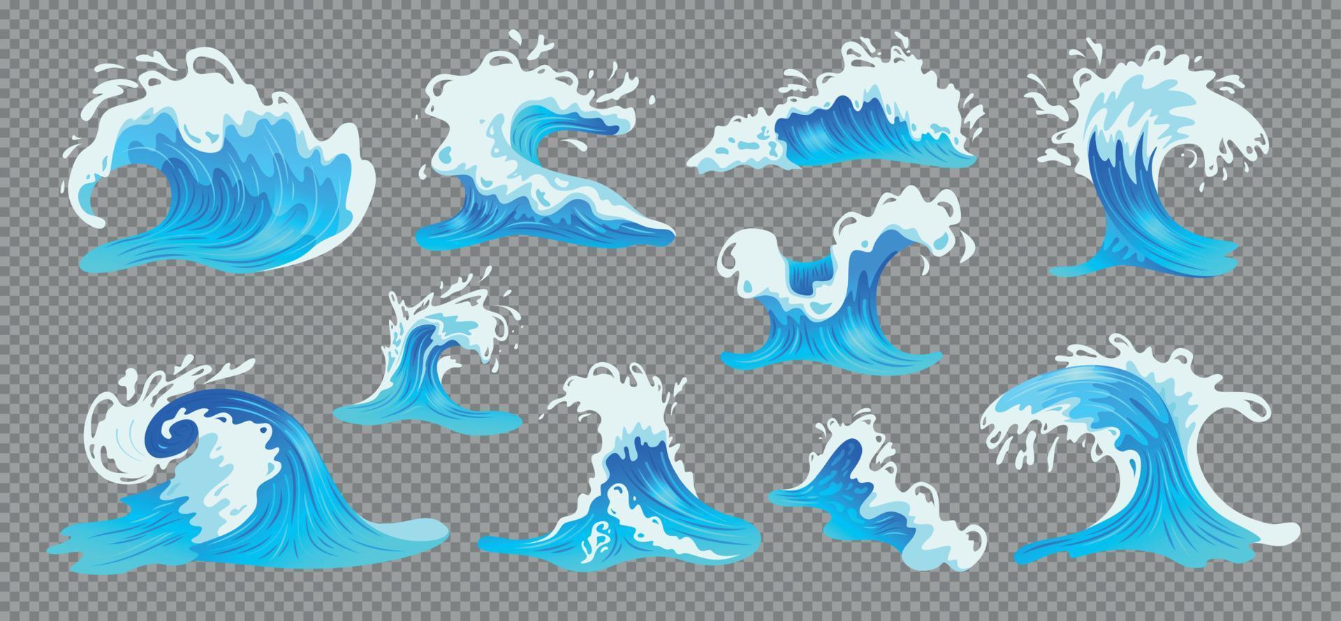 Ocean Wave Set vector