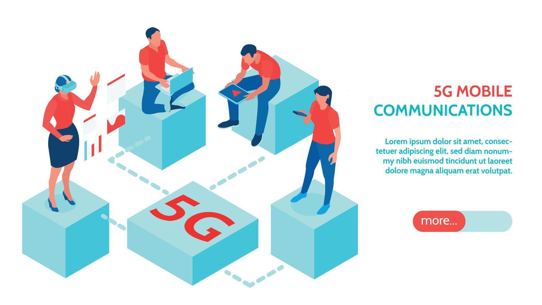 5g Internet Banner vector