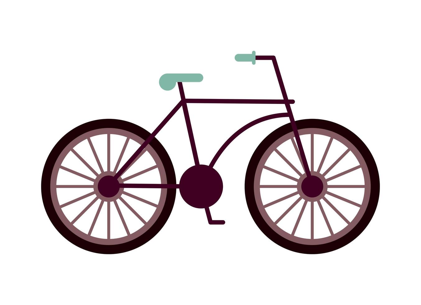 bicycle sport vehicle vector