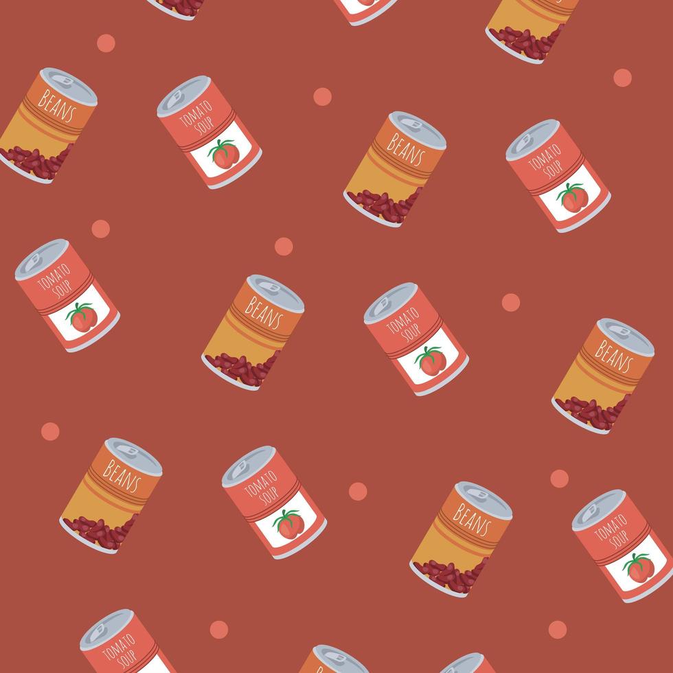 beans and tomato soups vector