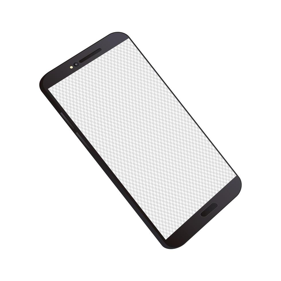 smartphone mockup device isolated icon vector