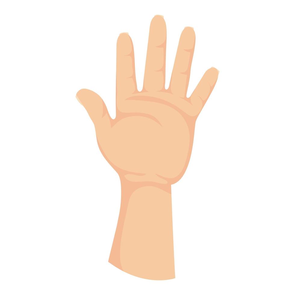 hand human stop isolated icon vector