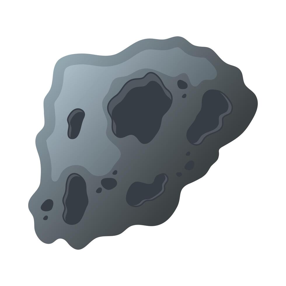 asteroid rock stone isolated style icon vector