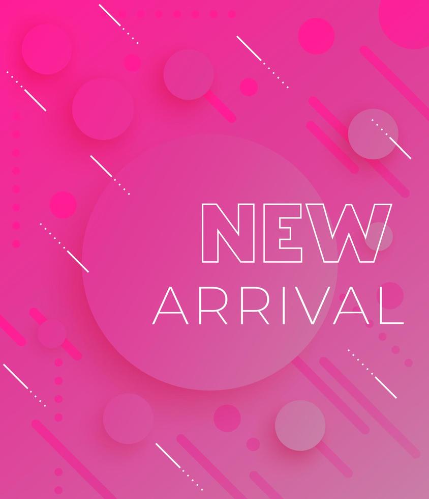 new arrival, vector banner, abstract background