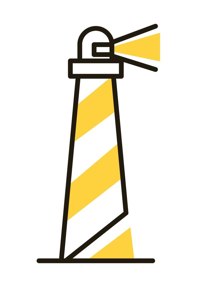 lighthouse line style vector