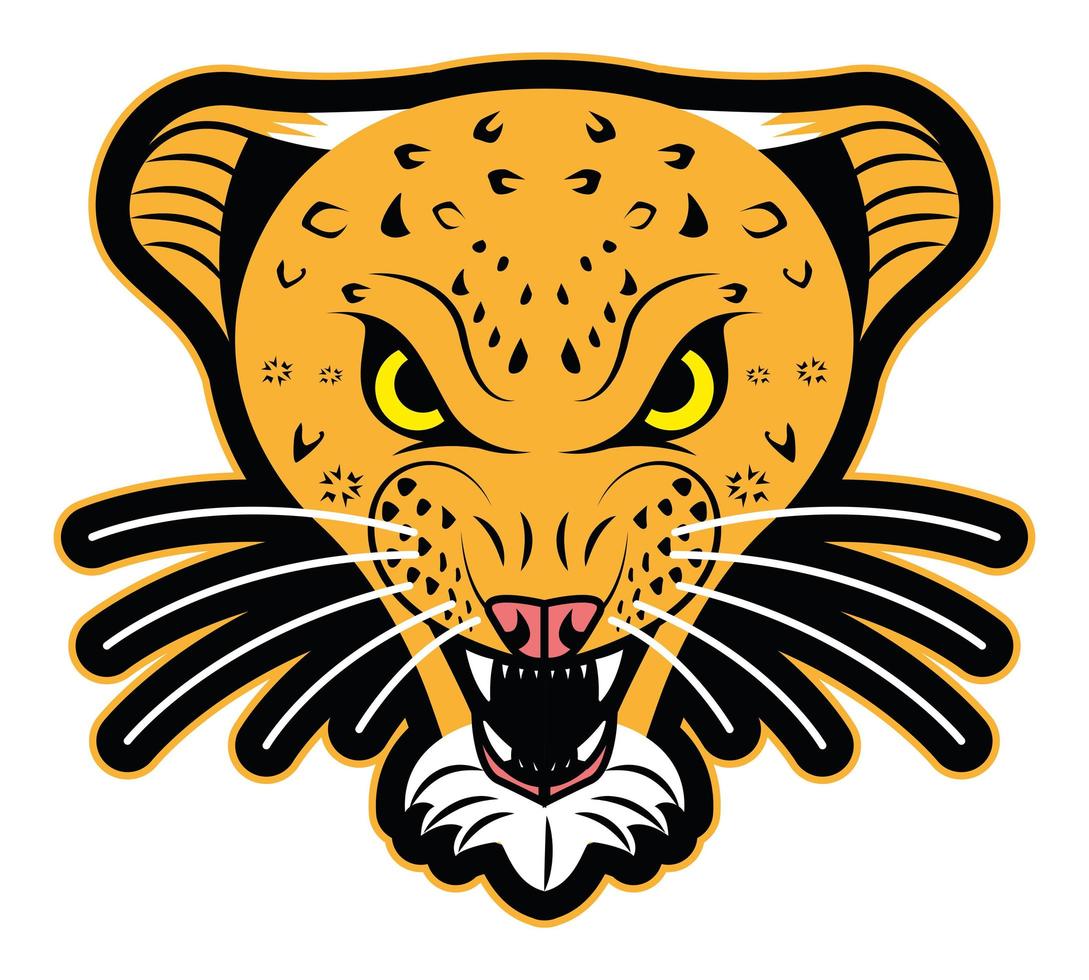 tiger patch retro style vector