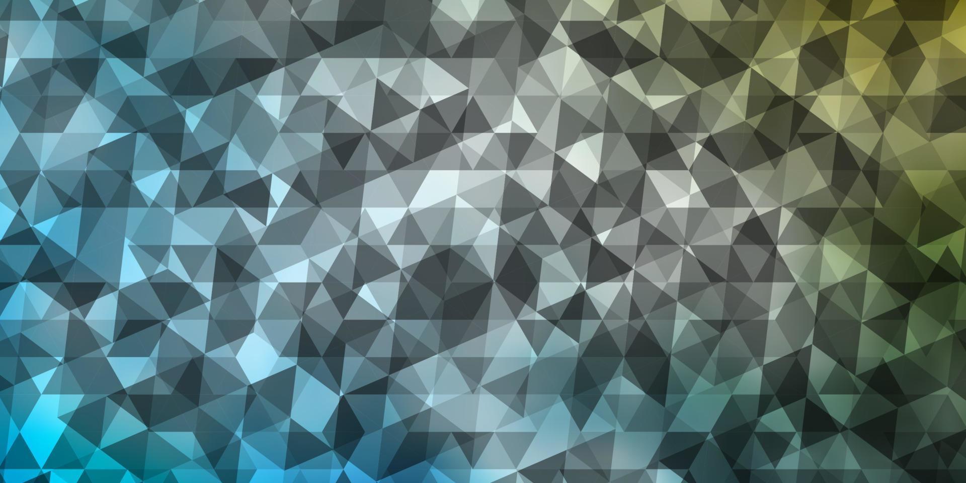 Light Blue, Yellow vector background with polygonal style.