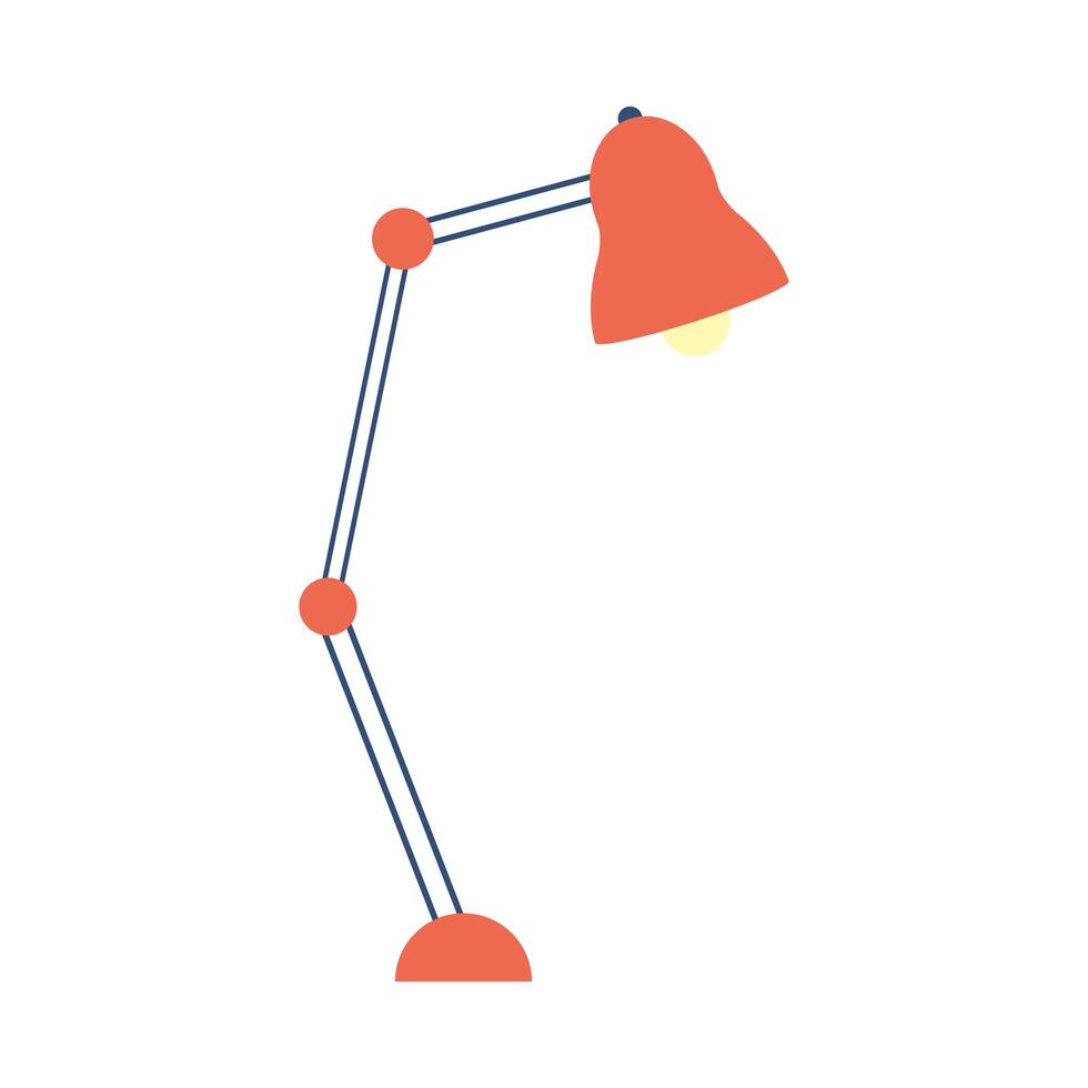 lamp desk light isolated icon vector