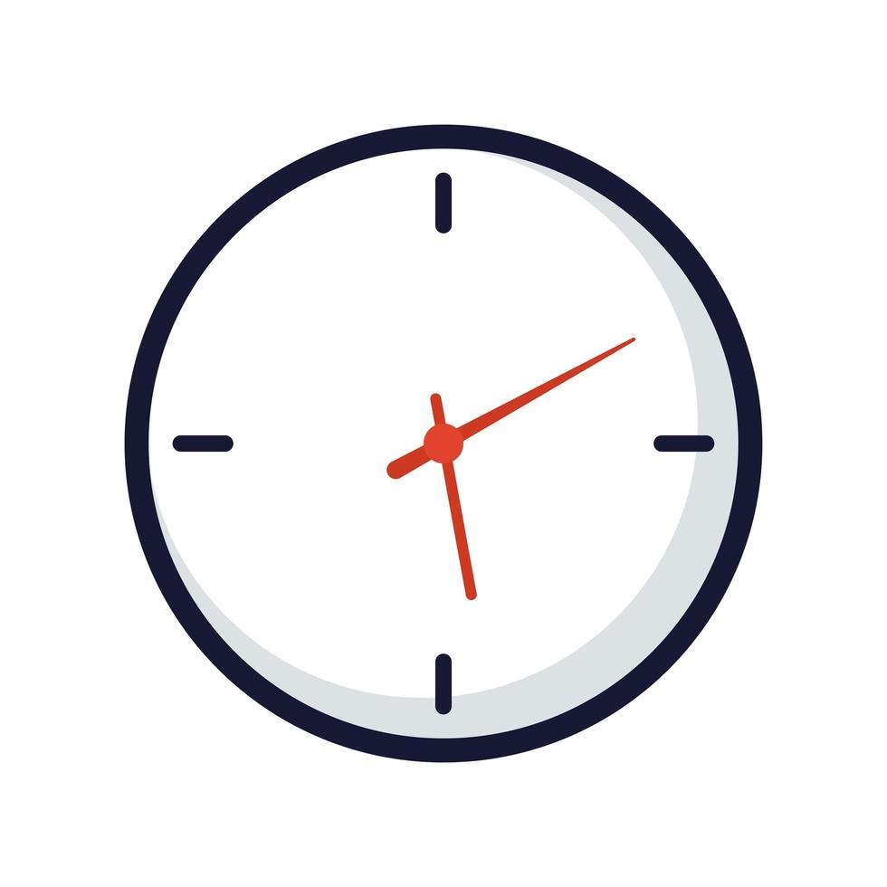 time clock hour isolated icon vector
