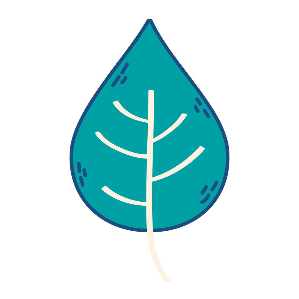 leaf plant ecology nature icon vector