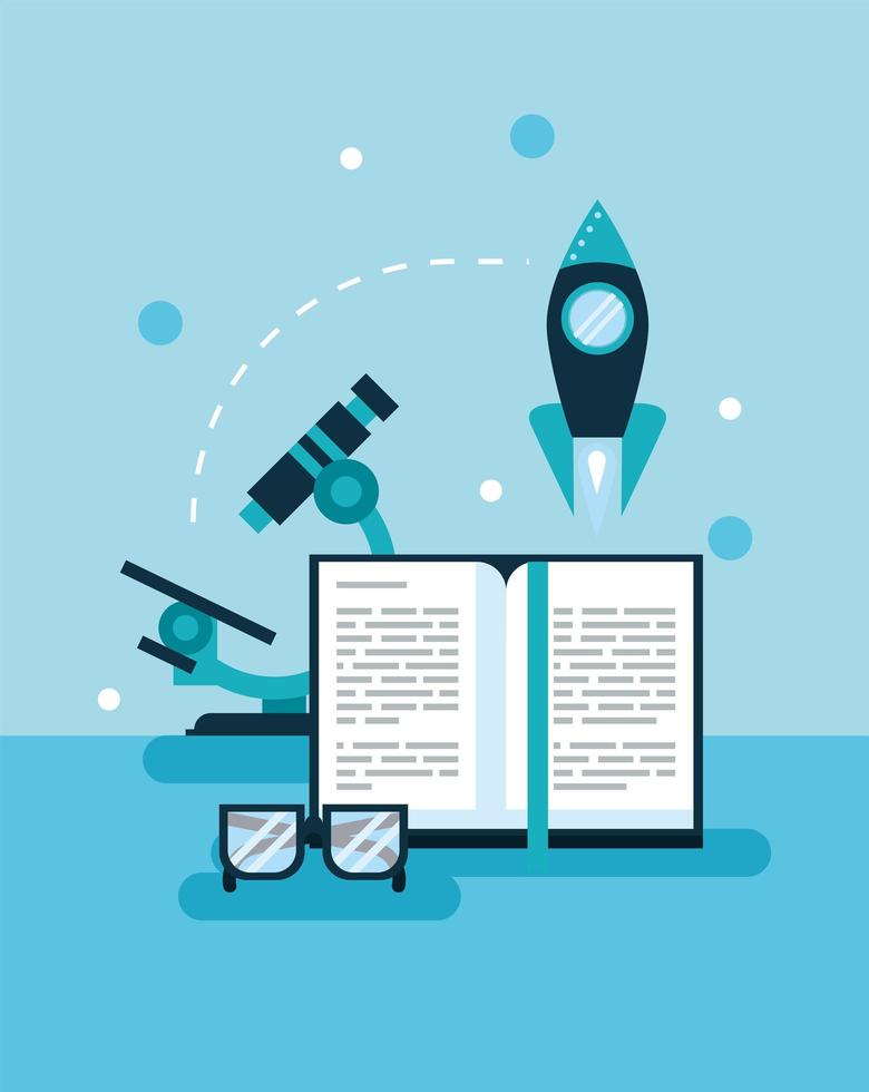 textbook and education icons vector