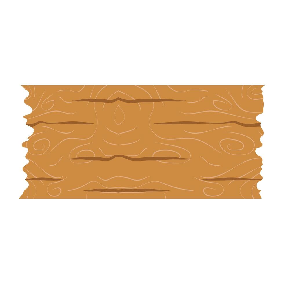 wooden board old isolated icon vector