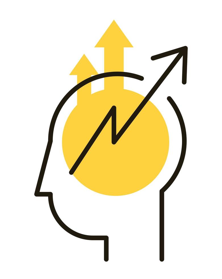 yellow head profile vector