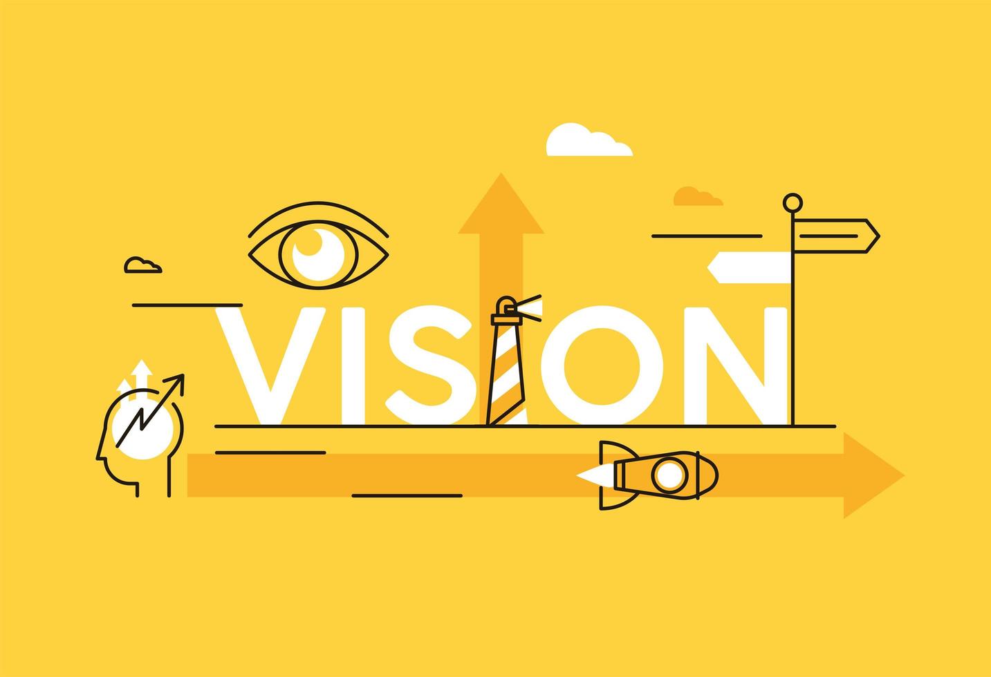 vision business items vector