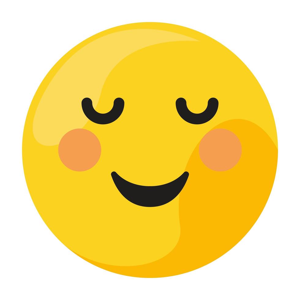 classic happy emoji smiling vector