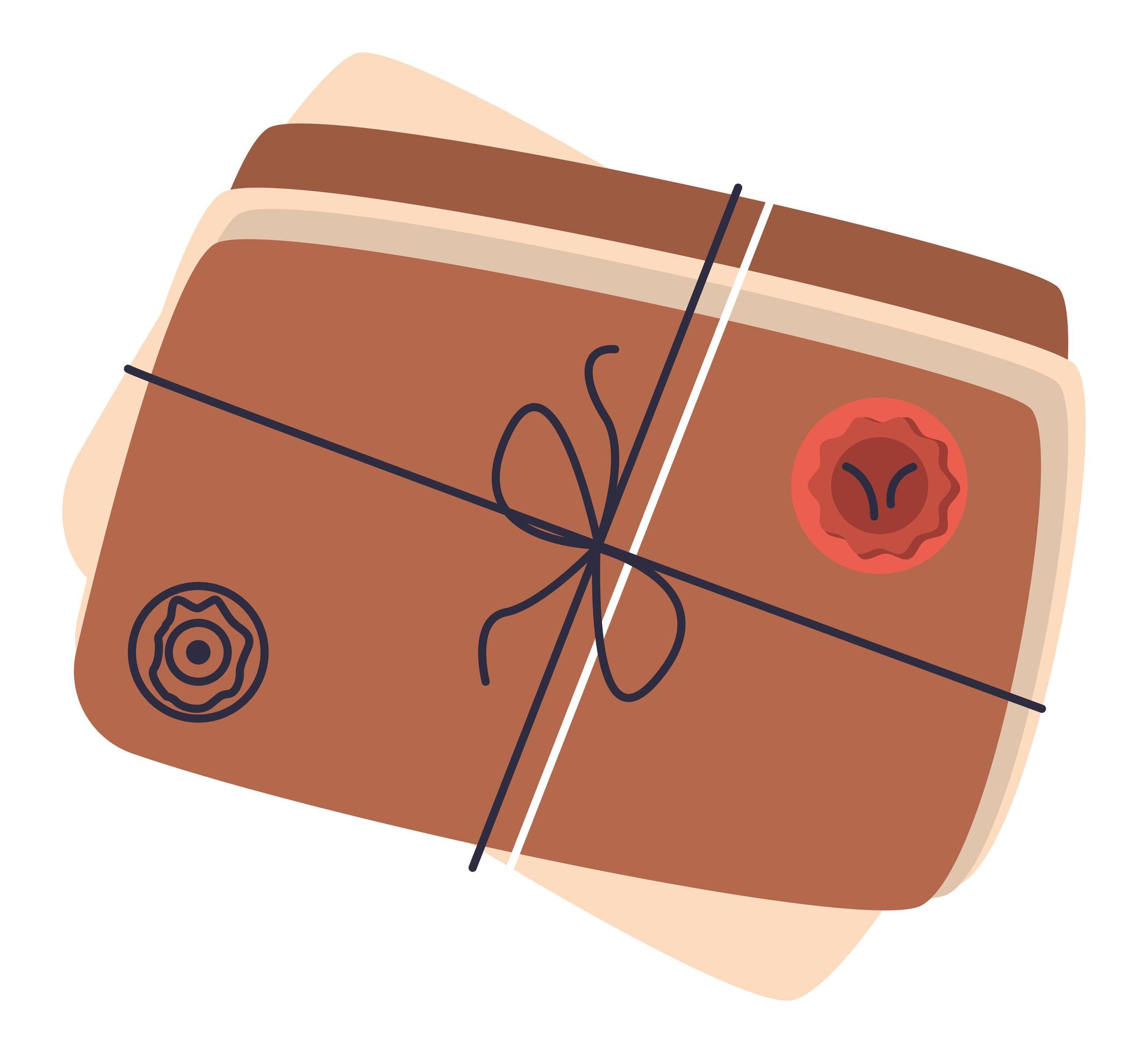 manila folders with seals 4219821 Vector Art at Vecteezy