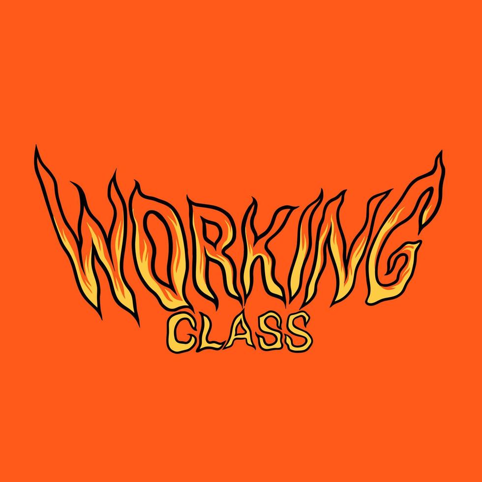 Working Class Typeface vector