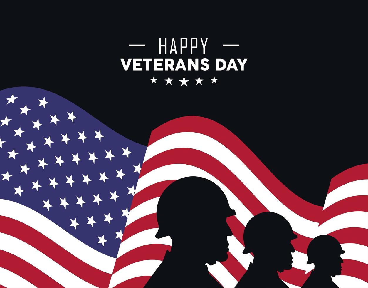 veterans day poster vector