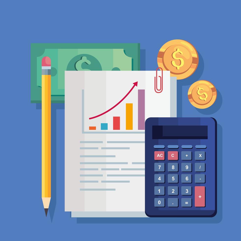 money and personal finances vector
