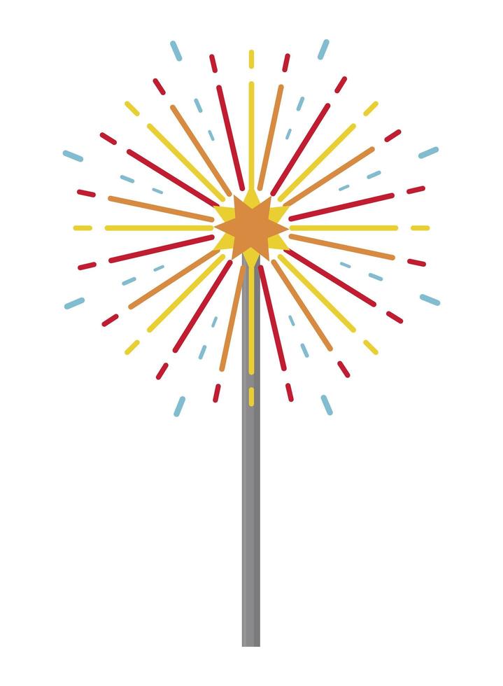 fireworks celebration icon vector