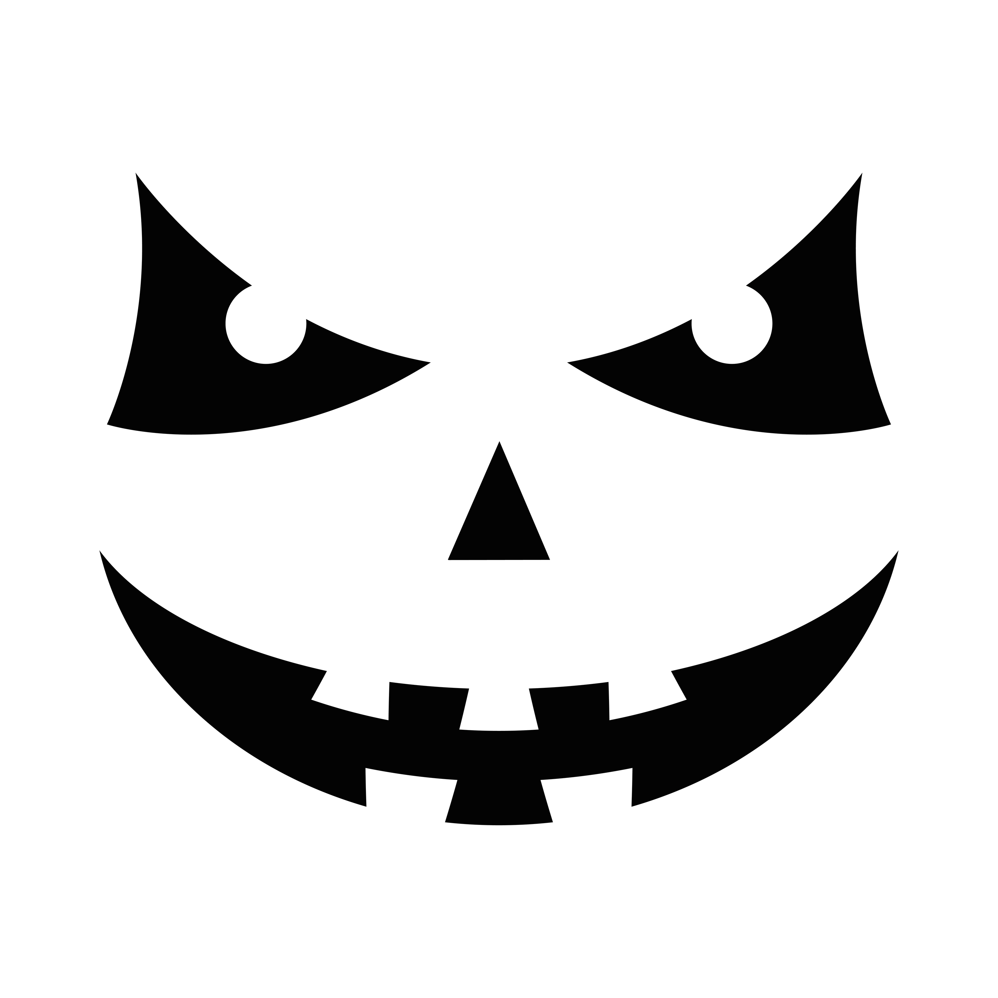 halloween pumpkin face emoji silhouette style icon 4220170 Vector Art ...