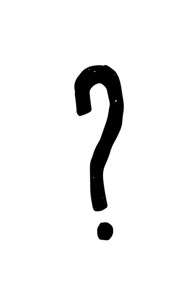 Question mark. Vector