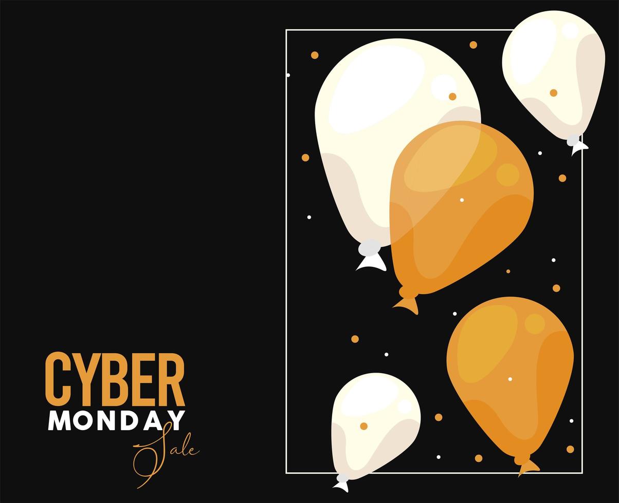 cyber monday poster vector