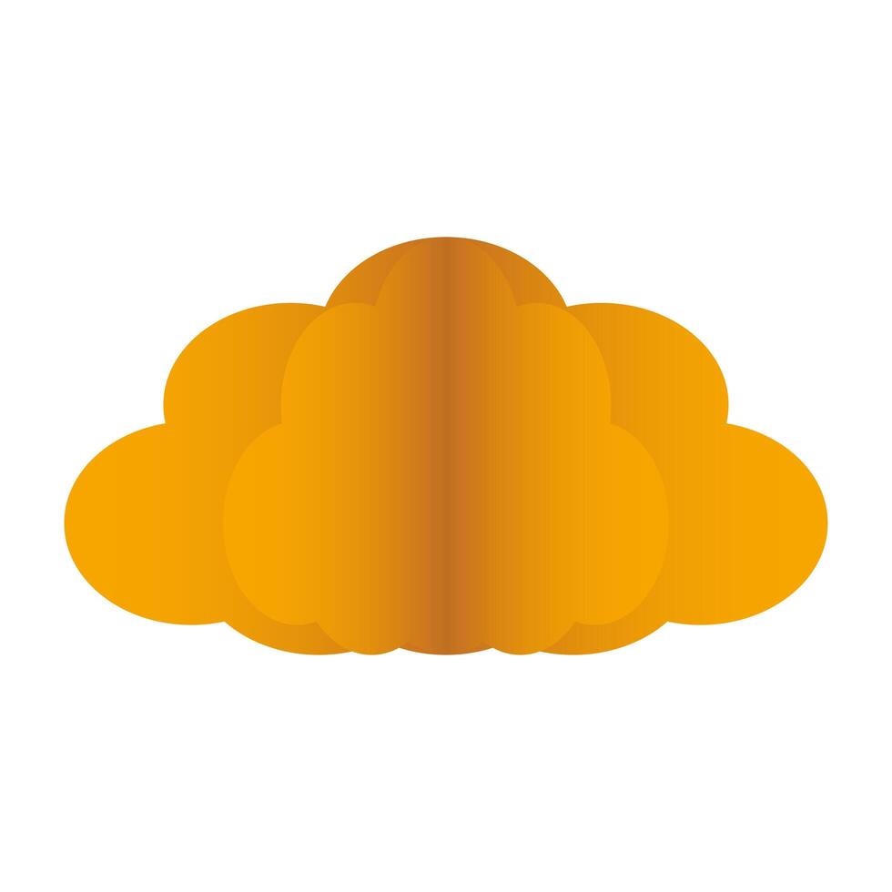 cloud sky floating isolated icon vector