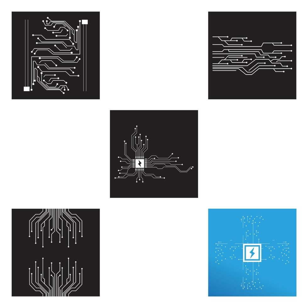 circuito, logotipo, plantilla, vector, ilustración, icono, diseño vector