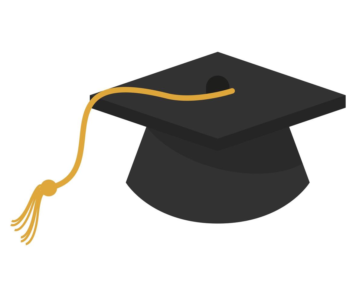 graduation elegant hat vector