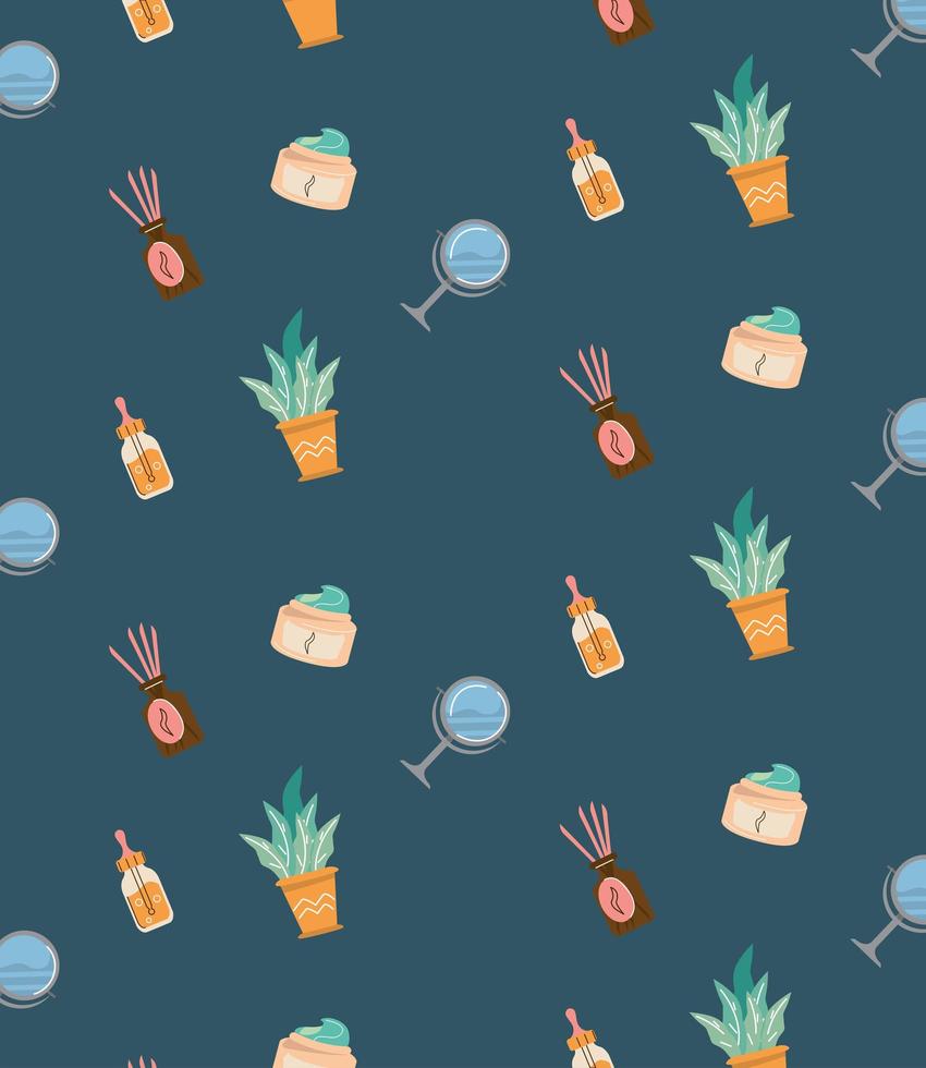 home spa pattern vector