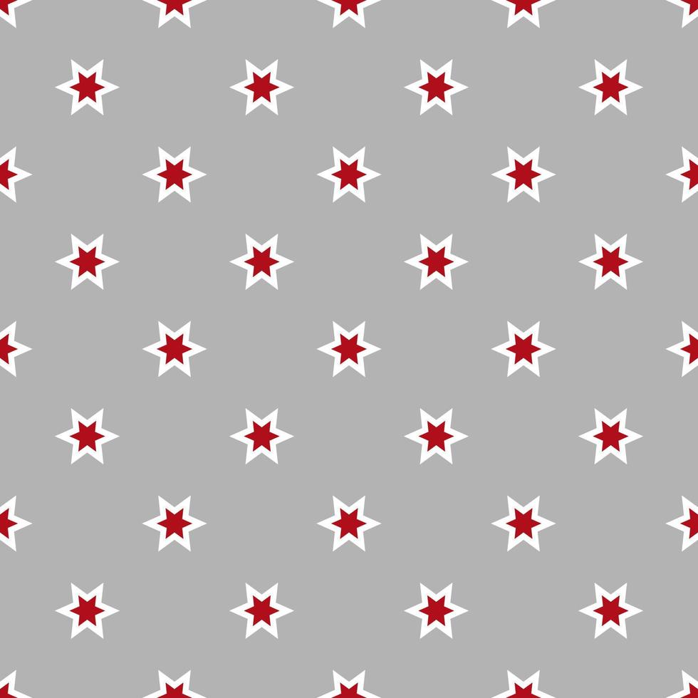 seamless pattern with stars depicted on grey surface. vector illustration