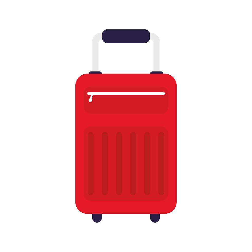 suitcase travel bag colorful isolated icon vector