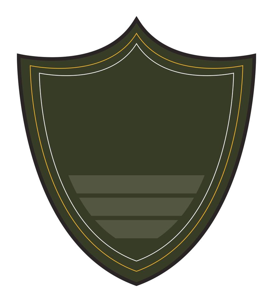 military black shield vector