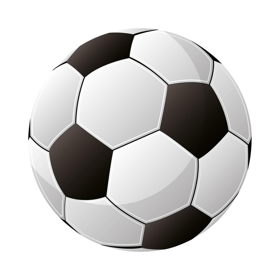 soccer sport balloon football icon vector