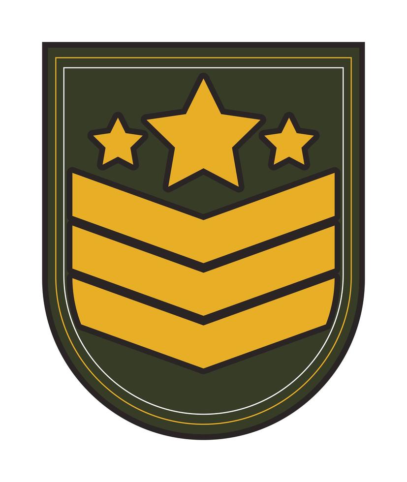 shield with stripes and stars vector