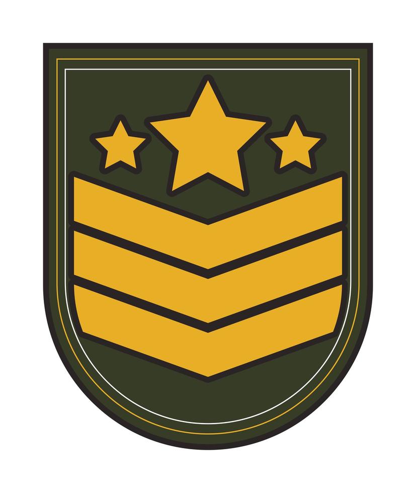 shield with stripes and stars vector