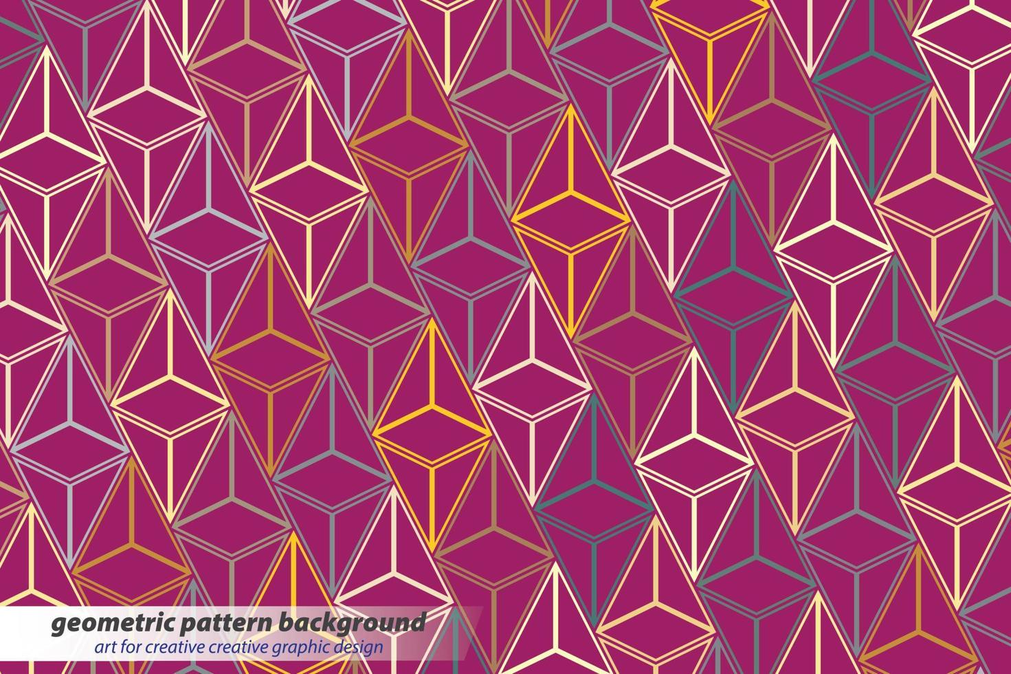 geometric pattern background art for creative creative graphic design vector