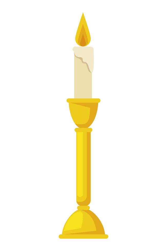 candle in chandelier vector