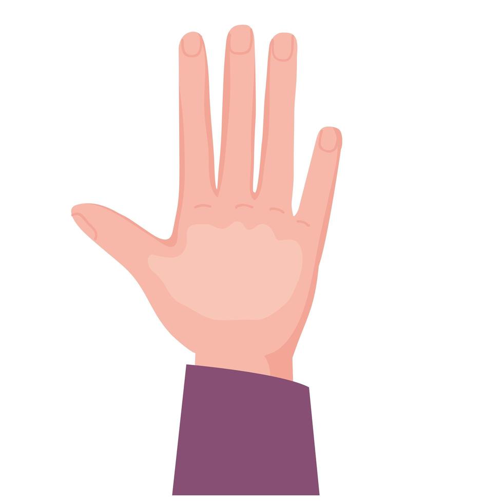 hand open icon vector