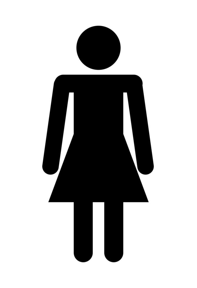 woman avatar silhouette vector