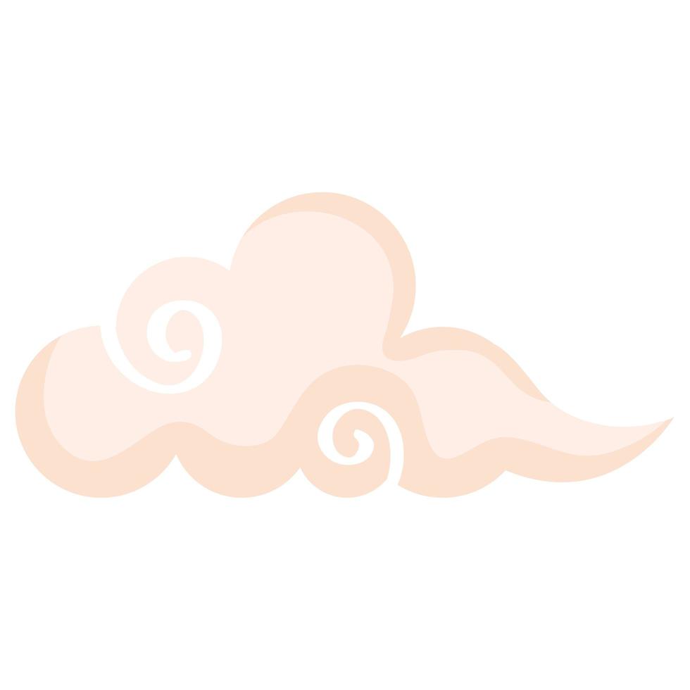 Isolated cloud icon vector