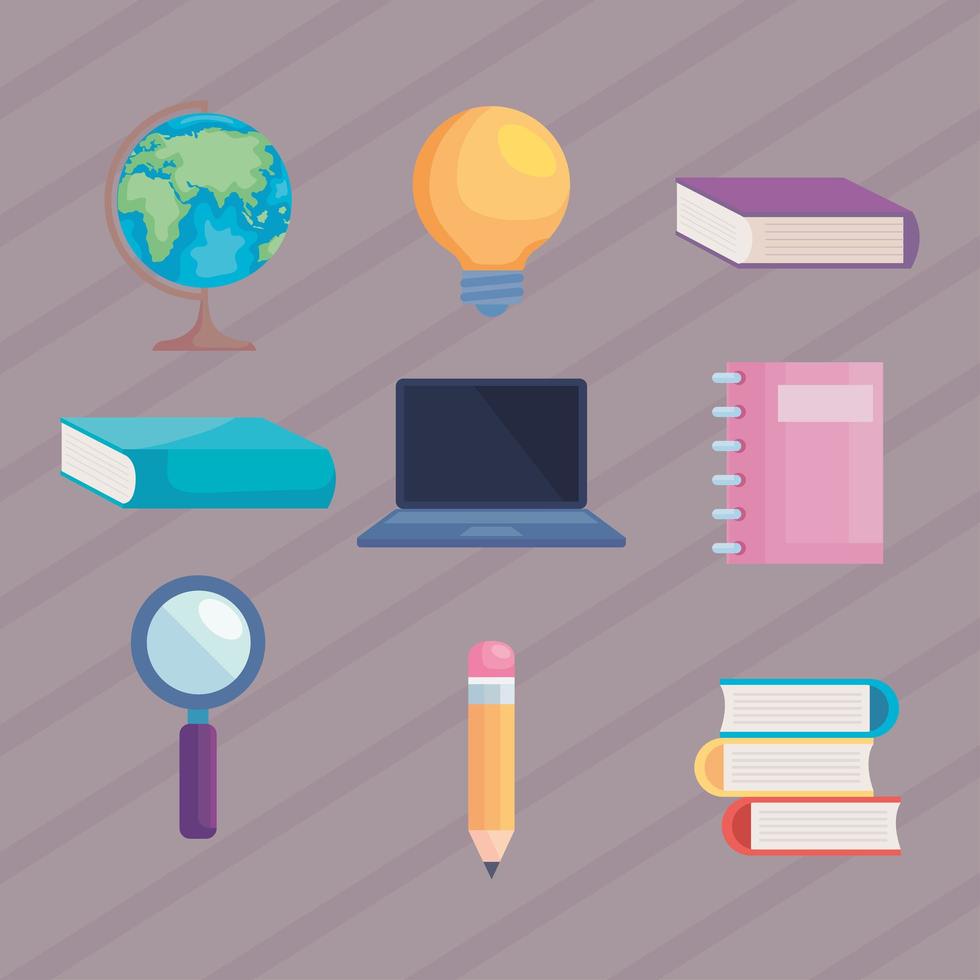 education icon group vector