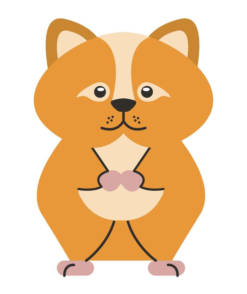 guinea pig mascot vector