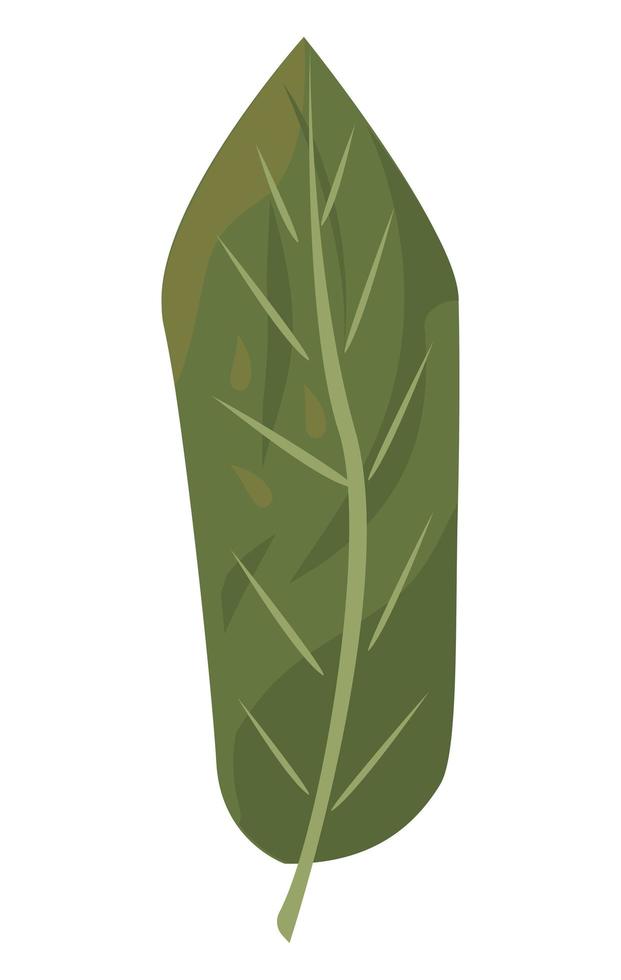 icono de hoja tropical vector