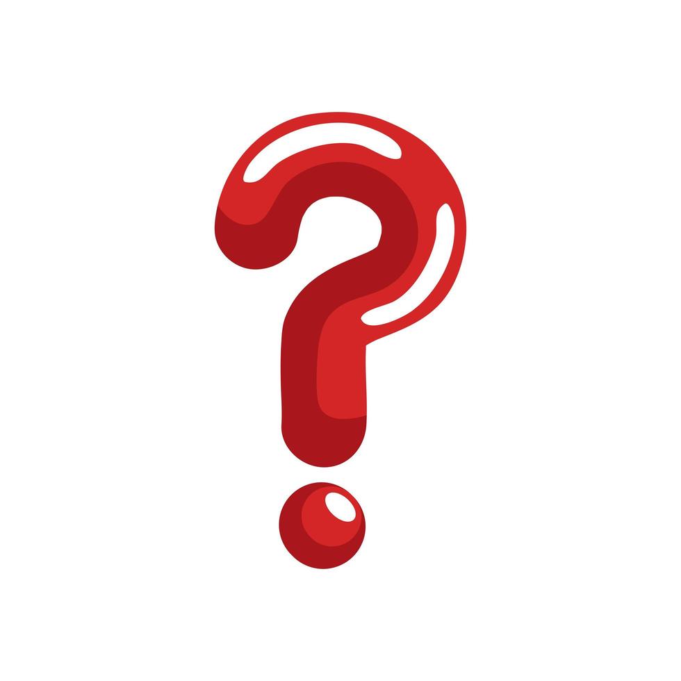 Question mark icon vector