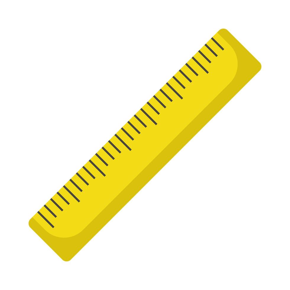 rule supply tool isolated icon vector