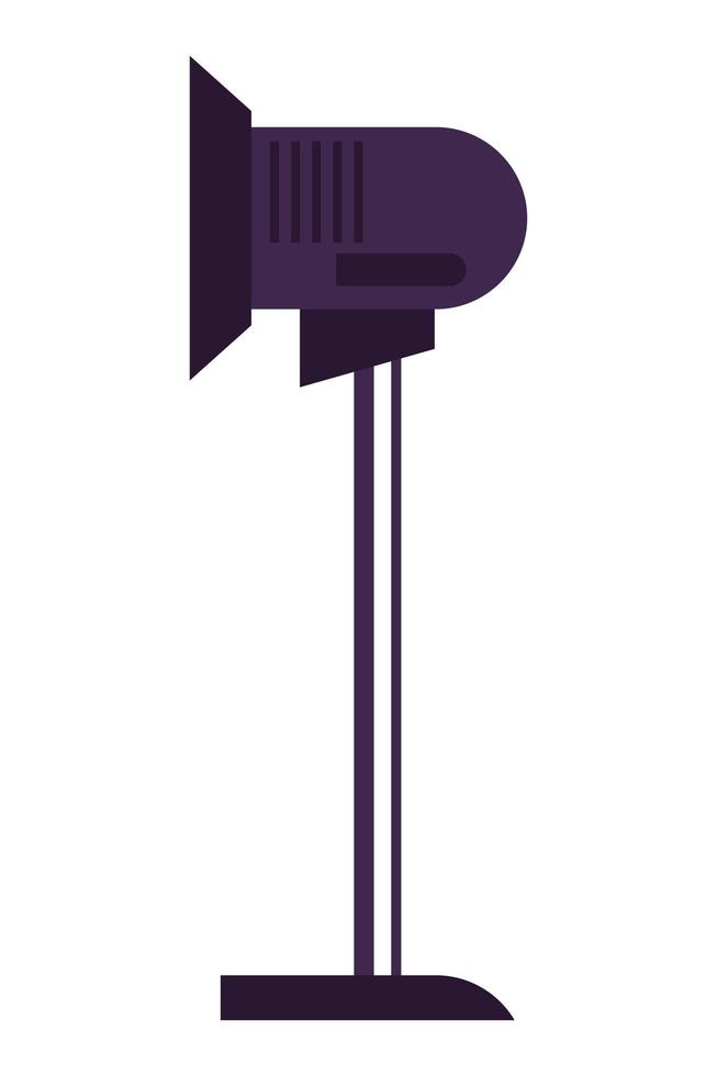 video production lamp vector