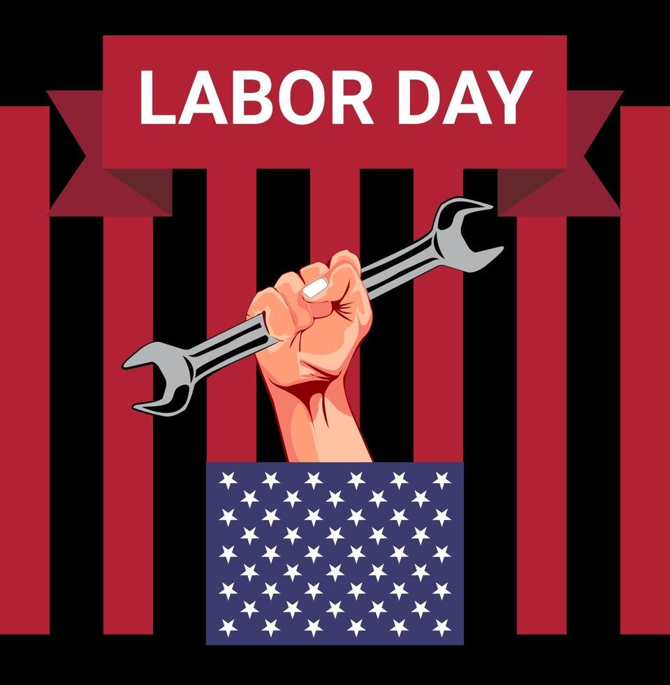 Vector illustration of commemorating international labor day